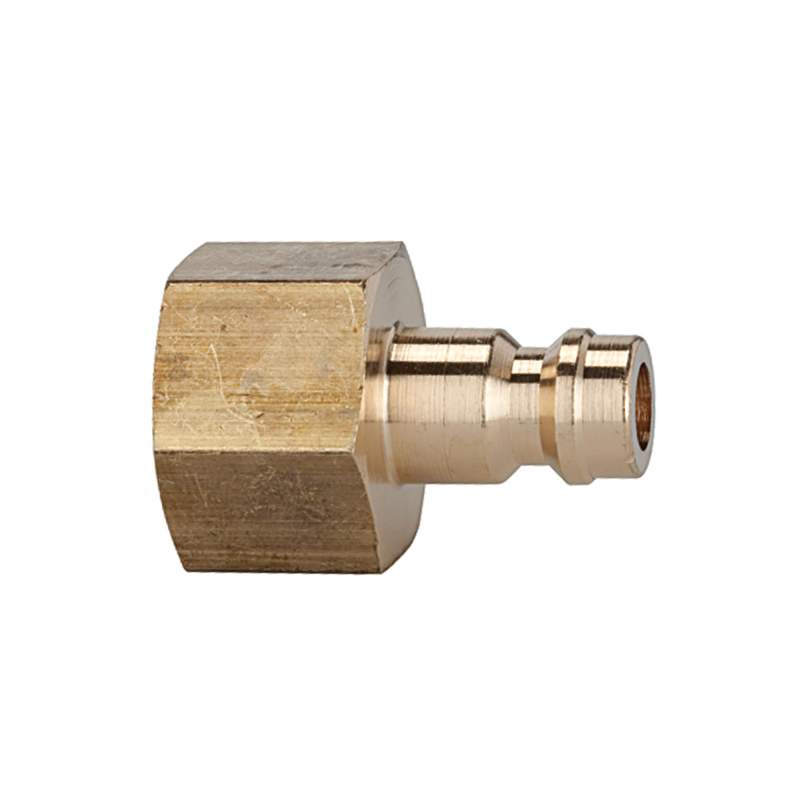 RIEGLER Nippel für Kupplungen NW 5, Messing blank, G 3/8 IG, SW 19