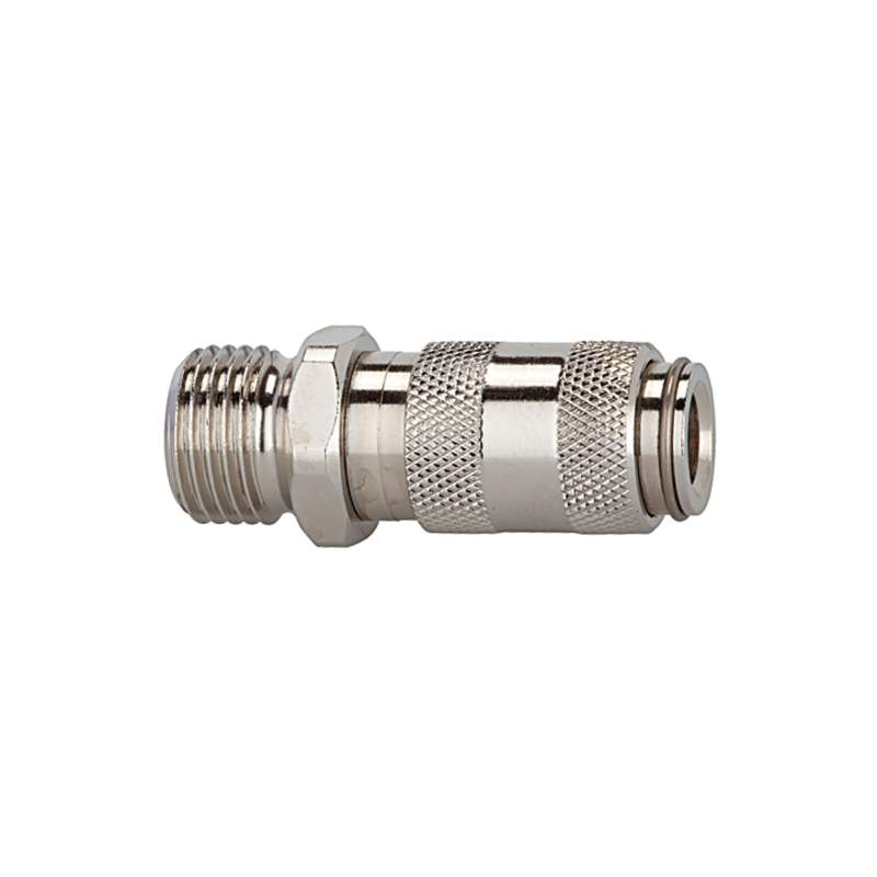 RIEGLER Schnellverschlusskupplung NW 2,7, Messing vernickelt, M5 AG