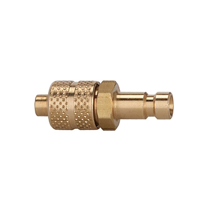 RIEGLER Nippel für Kupplungen NW 2,7, Messing blank, für Schlauch 6x4