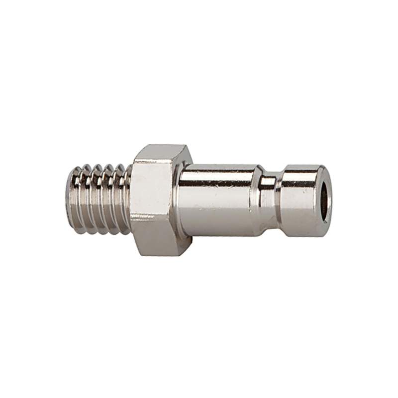 RIEGLER Nippel für Kupplungen NW 2,7, Messing vern., G 1/8 AG, SW 11