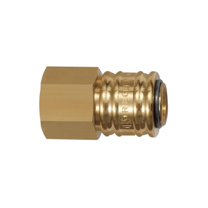 RIEGLER Schnellverschlusskupplung NW 7,2, Messing blank, G 1/4 IG