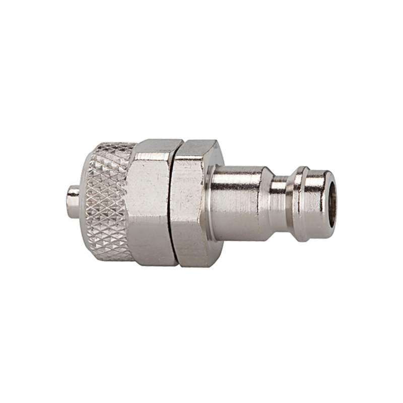 RIEGLER Nippel für Kupplungen NW 5, Messing vernickelt, für Schlauch 6x4