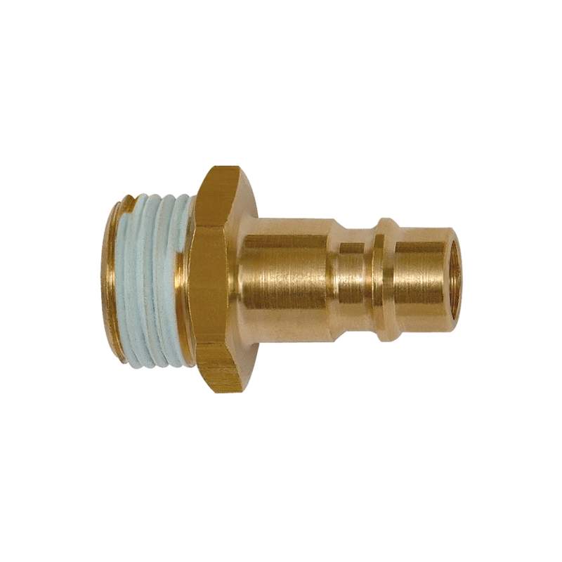 RIEGLER Nippel, NW 7,2 - 7,8, Messing blank, G 1/2 AG Gewindebeschichtung