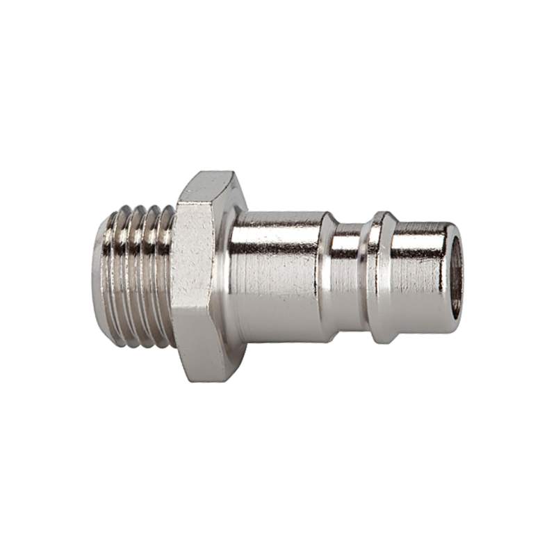 RIEGLER Nippel für Kupplungen NW 7,2 - NW 7,8, Messing vern., G 1/8 AG