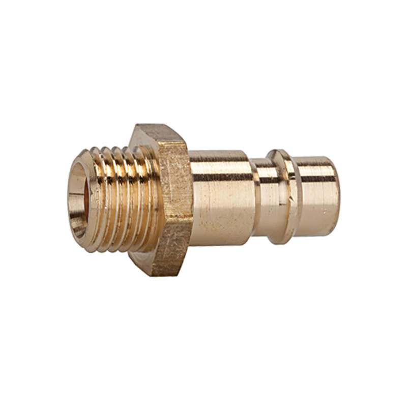 RIEGLER Nippel für Kupplungen NW 7,2 - NW 7,8, Messing blank, G 1/8 AG
