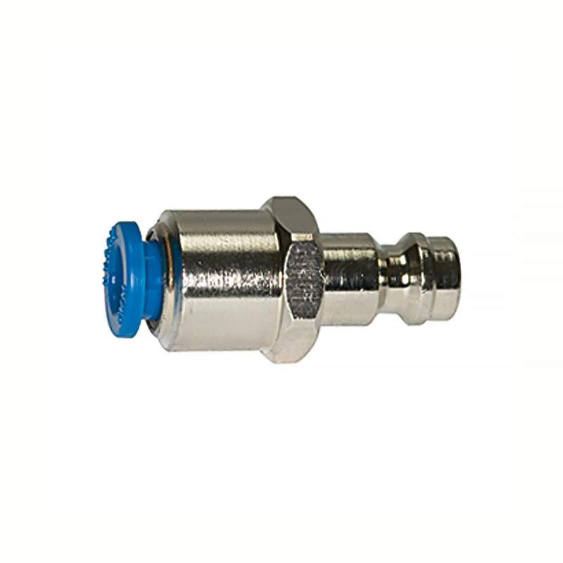 RIEGLER Einstecknippel push-in 8 mm, für Kupplungen NW 5, Messing vern.