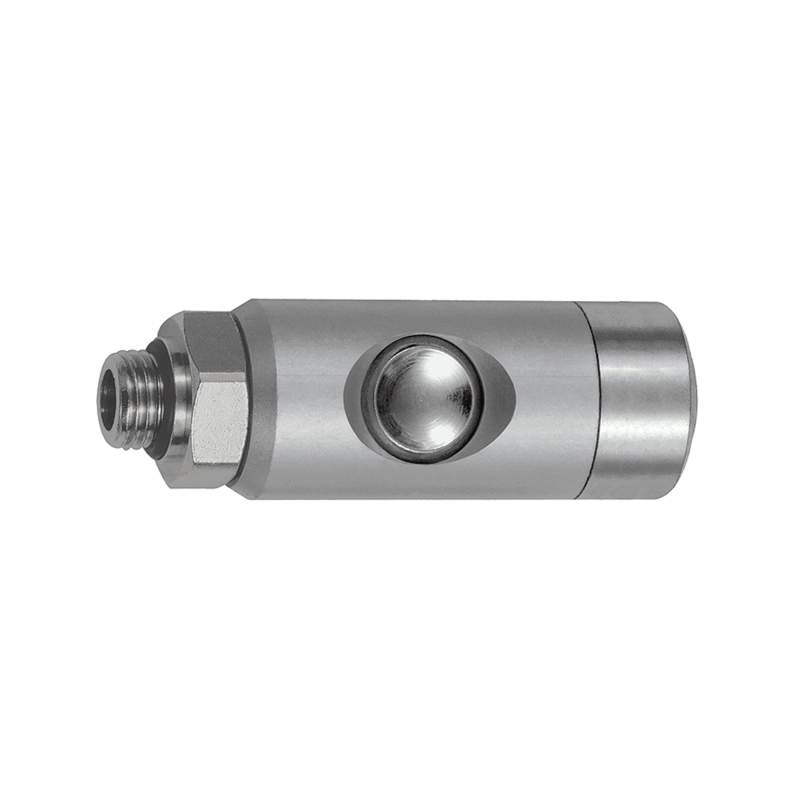 RIEGLER Druckknopf-Sicherheitskupplung NW 5,5, drehbar, Alu, G 1/2 AG