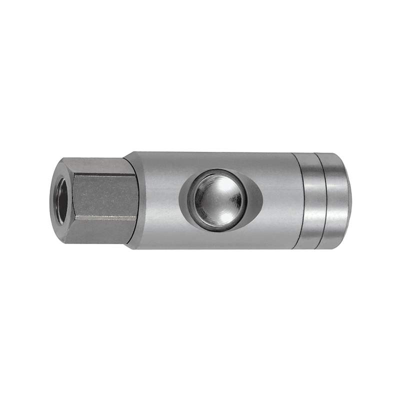 RIEGLER Druckknopf-Sicherheitskupplung NW 5,5, drehbar, Alu, G 1/4 IG