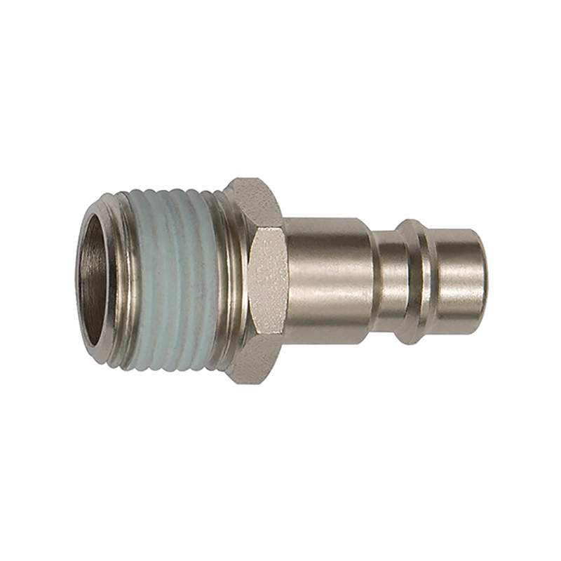 RIEGLER Nippel f. NW7,2 - NW7,8,Stahl verz.,R1/4 AG,Gewindebeschichtung