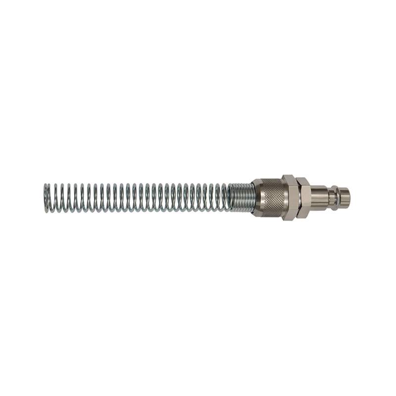 RIEGLER Nippel,NW7,2 - NW7,8,Stahl verz.,f. Schlauch8x6,mit Knickschutz