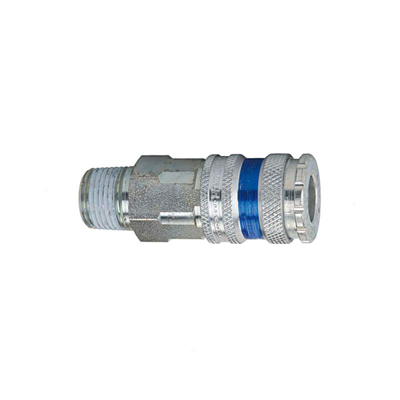RIEGLER Schnellverschlusskupplung NW 7,6, Stahl/Messing verz., R 3/8 AG