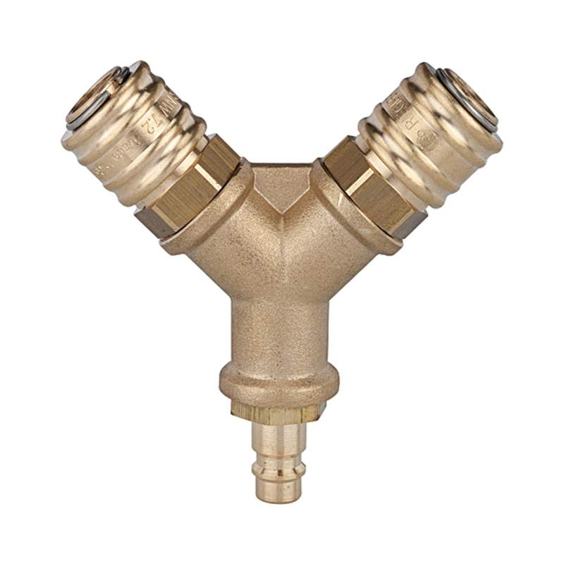 RIEGLER Verteiler, 2 Schnellverschlusskuppl. NW7,2, Nippel NW7,2-7,8 G1/2