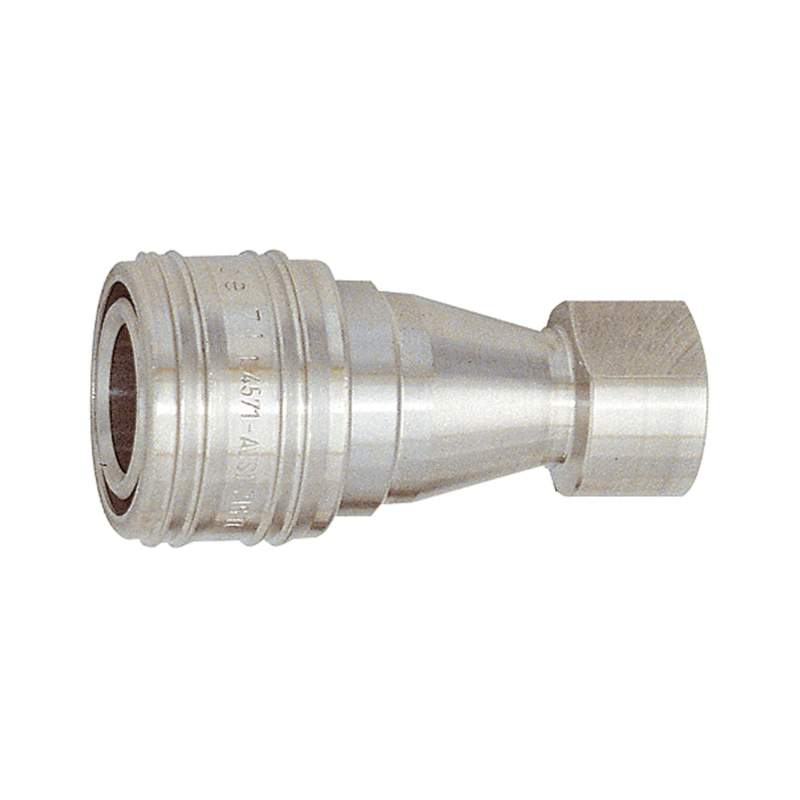 RIEGLER Hydraulikkupplung beidseitig absperr., ES 1.4305, G 3/4 IG NW 13