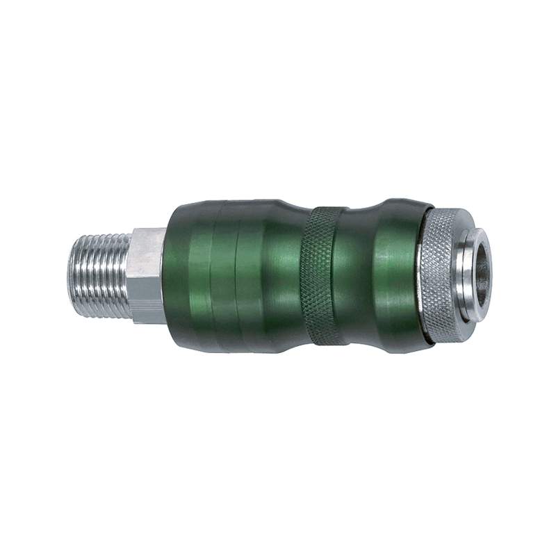 RIEGLER Sicherheitskupplung NW7,8, Bi-Tec, MS vern., R 3/8 AG, 2050 l/min