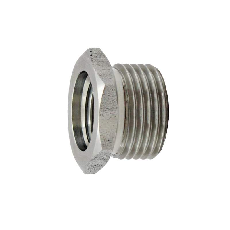 RIEGLER Reduziernippel, kurz, G 1 a., G 3/4 i., SW 36, Edelstahl 1.4571