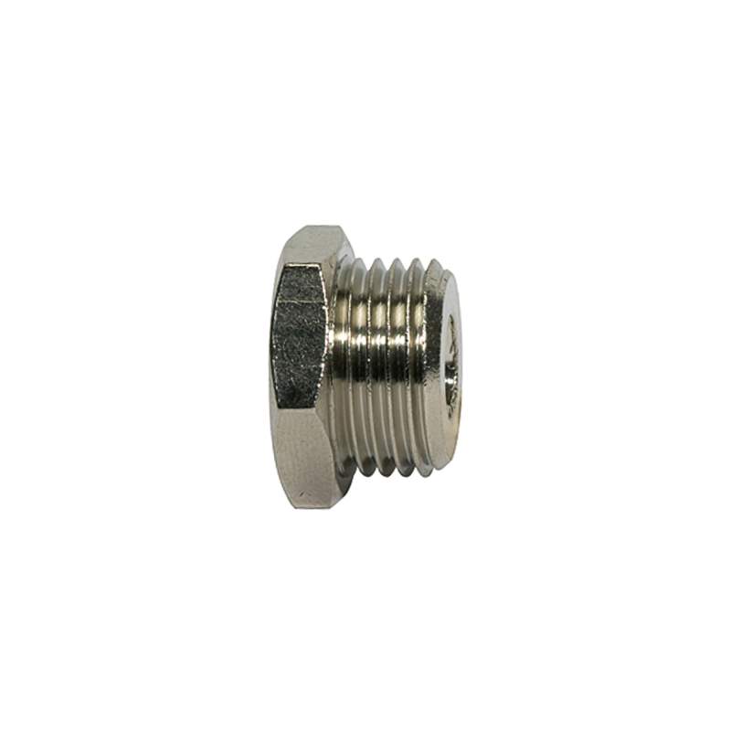 RIEGLER Reduziernippel »value line«, G 3/8 a., G 1/8 i., SW 19, MS vern.