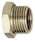 RIEGLER Reduziernippel kurz, G 1 AG, G 3/4 IG, SW 36, Messing vern.