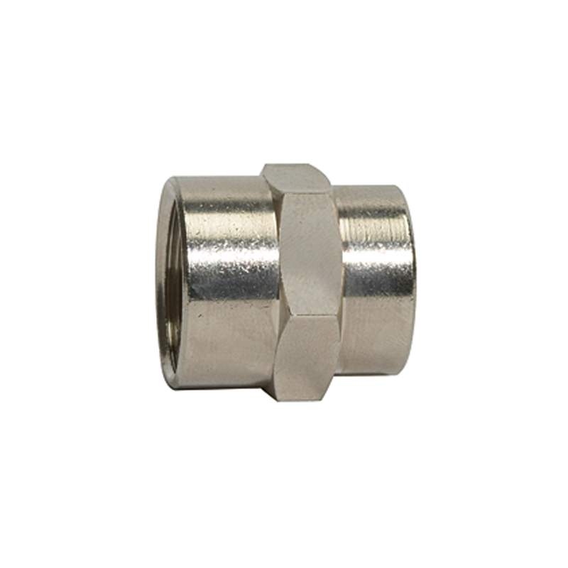 RIEGLER Muffe »value line«, G 1/2, SW 26, Messing vernickelt