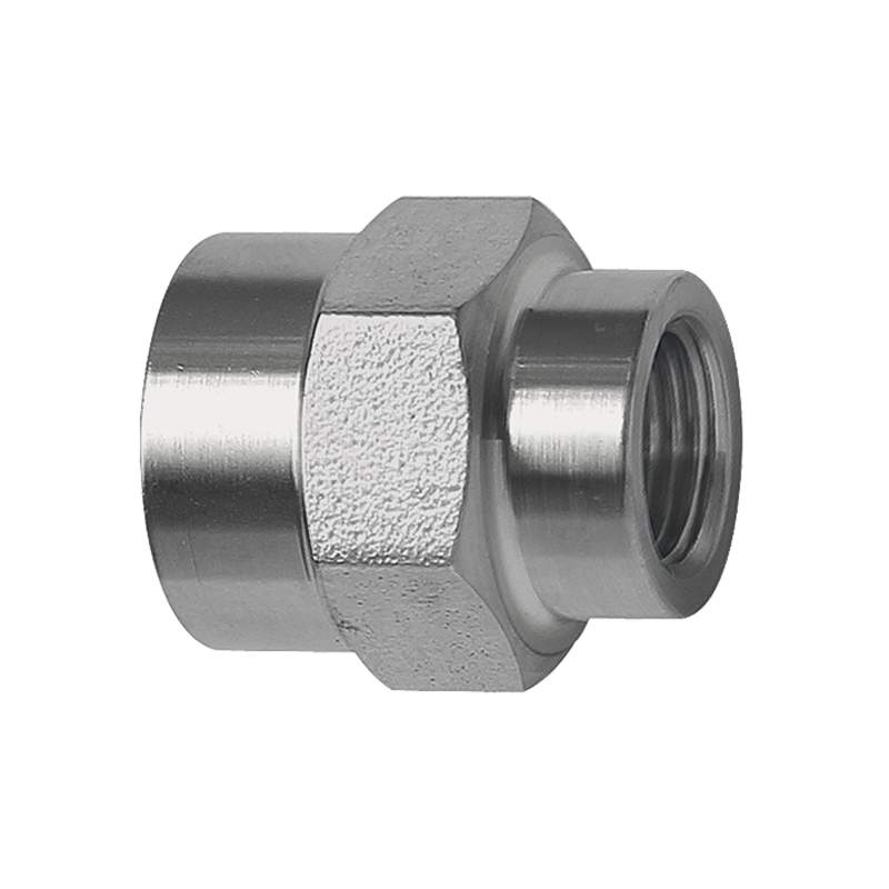 RIEGLER Muffe, Außensechskant, reduzierend, G 3/8, G 1/4, ES 1.4571