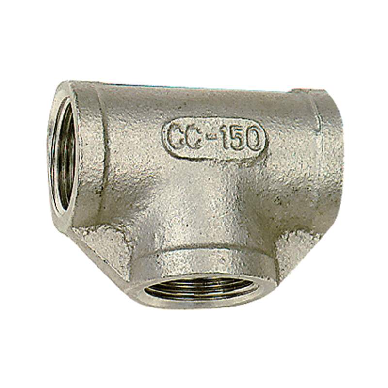 RIEGLER T-Verteiler, 3 x innen, Rp 1/8, Edelstahl 1.4408