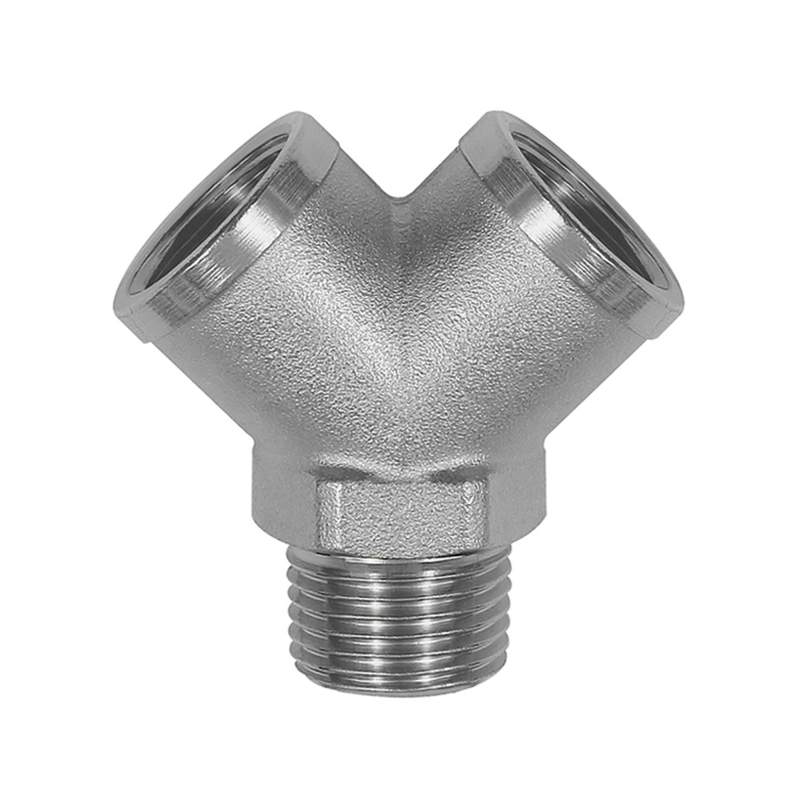 RIEGLER Verteiler, 2fach, R 1/2 AG, Abgänge 2 x G 1/2 IG, Messing vern.
