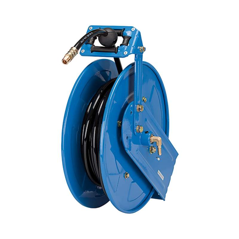 RIEGLER Schlauchaufroller, Druckluft/Wasser, PU-Schl. ø10x6,5, Länge 10 m