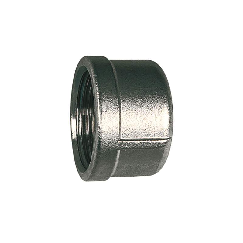 RIEGLER Verschlusskappe, rund, G 2, Durchmesser 69,0 mm, Edelstahl 1.4408