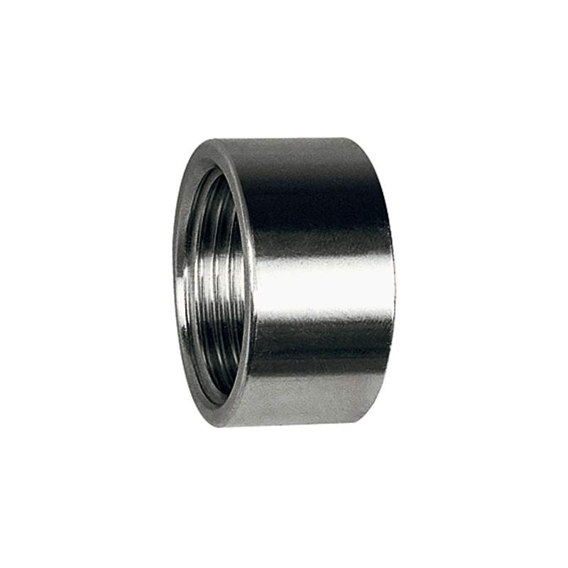 RIEGLER Muffe, rund, kurze Ausführung, G 3/8, Edelstahl 1.4408