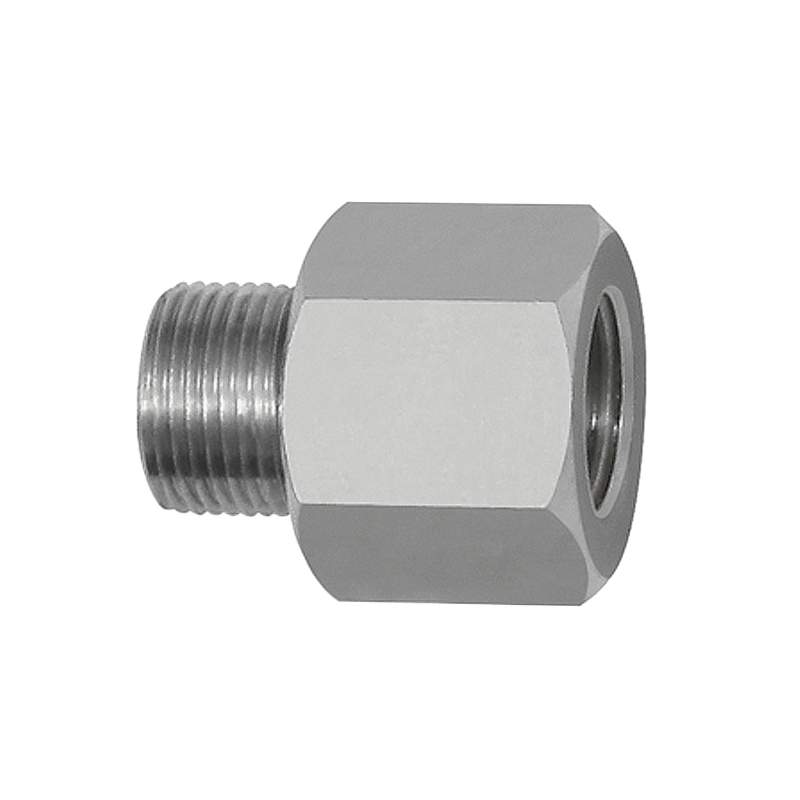 RIEGLER Gewindeadapter Aluminium, AG 1/2 - 27 UNS, IG G 1/4, SW 17