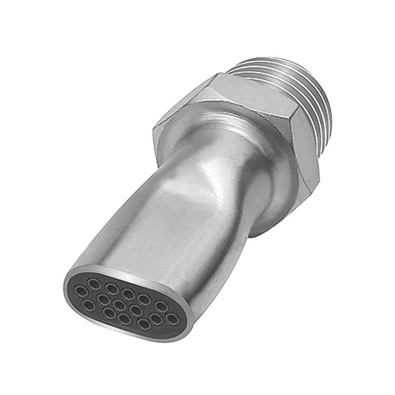 RIEGLER Lärmarme Flachdüse, G 3/8 AG, Stahl verzinkt, Düsenbreite 16,5 mm