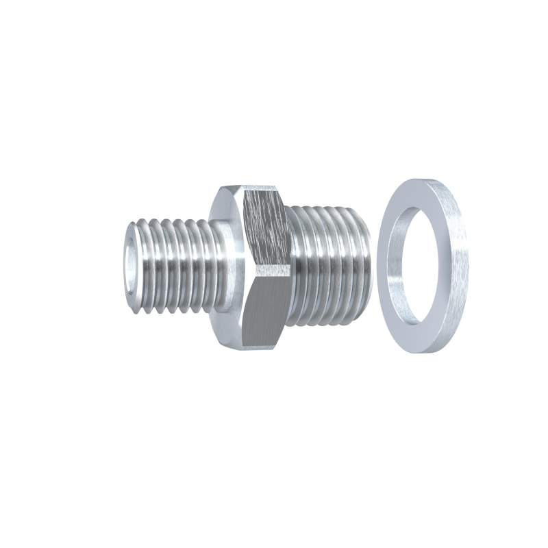 RIEGLER Anschlussnippel für Flachsauger, rund »PFG«, G 1/4 AG, Ø 60-80 mm