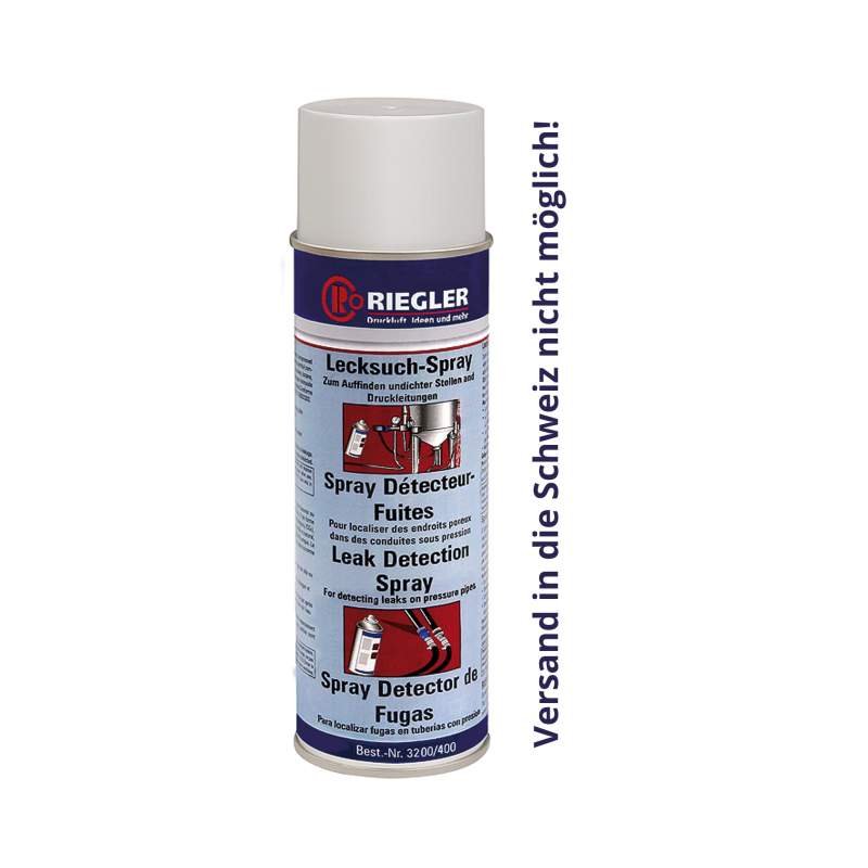 RIEGLER Lecksuch-Spray, DVGW-Zulassung, 400 ml