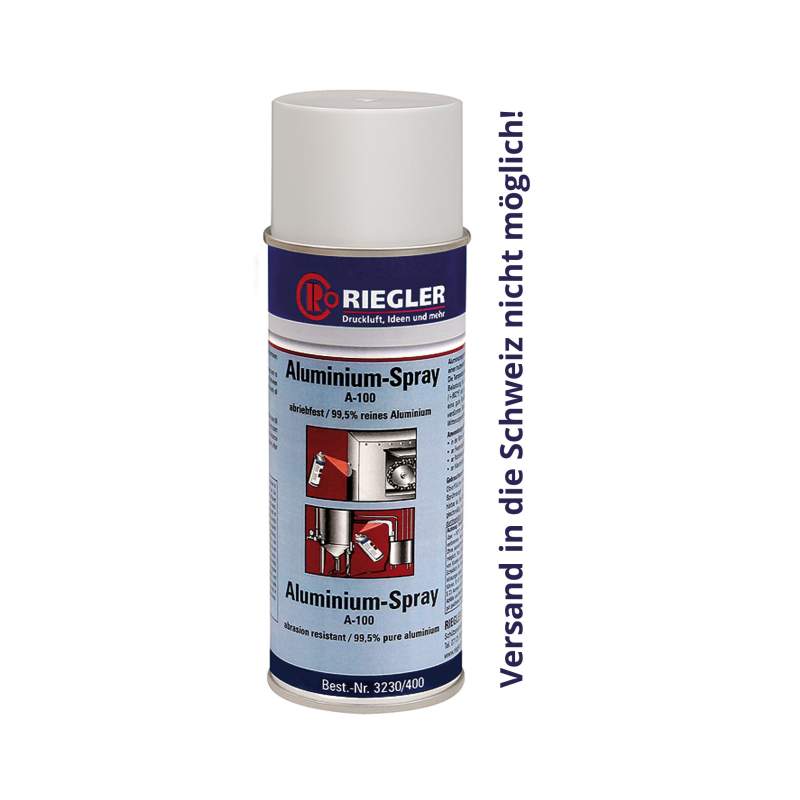 RIEGLER Aluminium-Spray, Temperatur max 800 °C, 400 ml