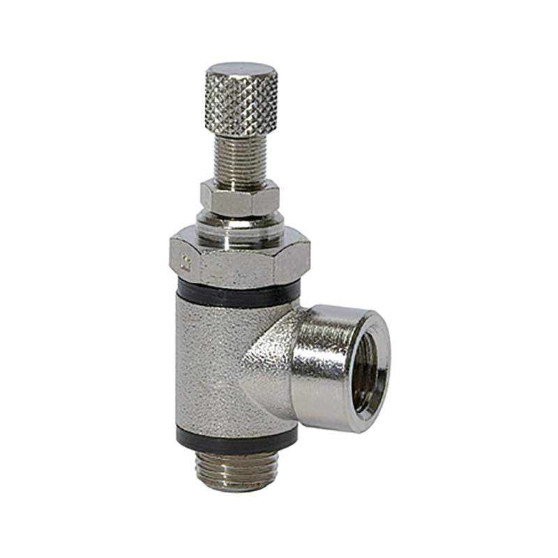 RIEGLER Drosselventil, beidseitige Drosselung (B) G 1/8 IG, G 1/8