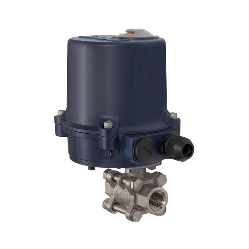 RIEGLER 2-Wege-ES-Kugelhahn, elekt. Stellantrieb, 230 V AC, 50 Hz, Rp 1/2