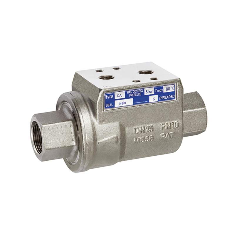 RIEGLER Koaxialventil pneumat. bet., doppeltw., NC, MS vern., NBR, Rp 1