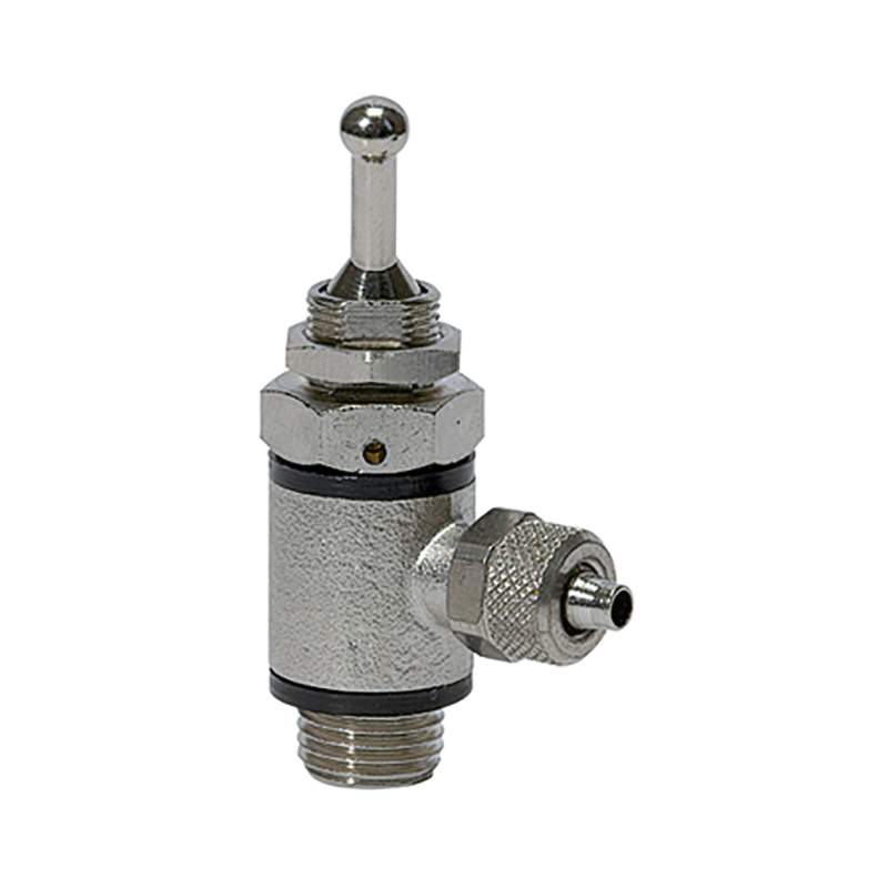 RIEGLER 3/2-Wege-Kipphebelvent.Schlauchs.Schnellverschr.G1/4,Schl. 8/6
