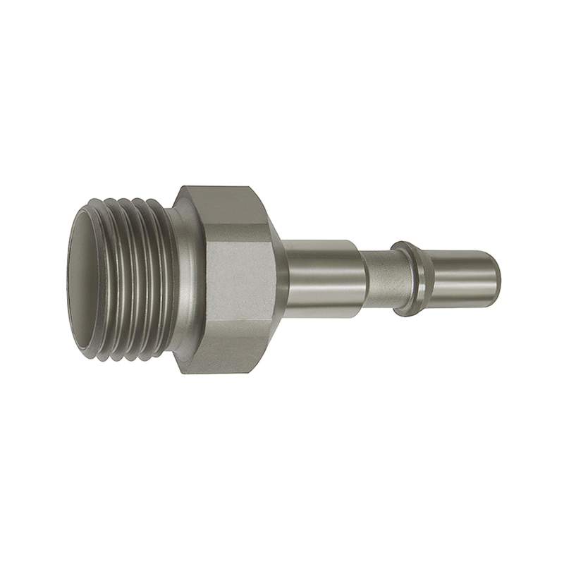 RIEGLER Nippel für Kupplungen NW 6, ISO 6150 C, Edelstahl, G 1/4 AG