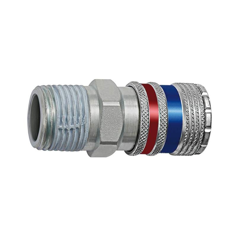 RIEGLER Sicherheitskupplung NW 7,6, Stahl/Messing verzinkt, R 3/8 AG