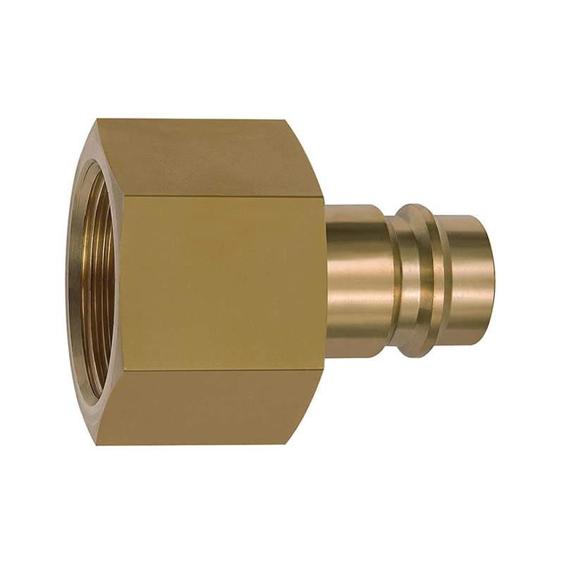 RIEGLER Nippel für Kupplungen NW 19, Messing blank, G 1 1/4 IG