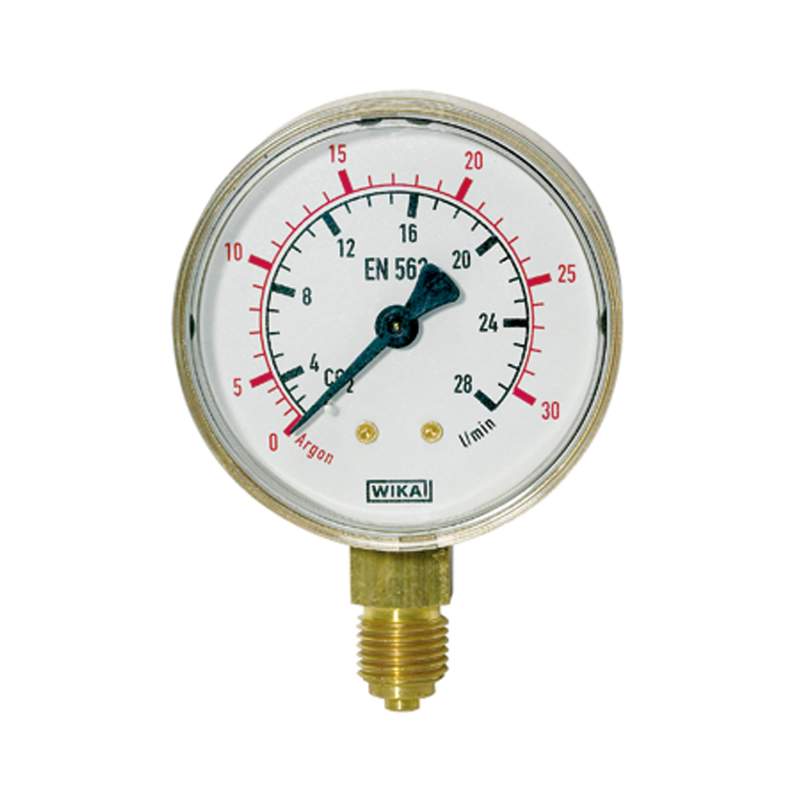 RIEGLER Manometer neutrale Gase, G1/4 radial unten, 0 - 10/16 bar, Ø63 mm