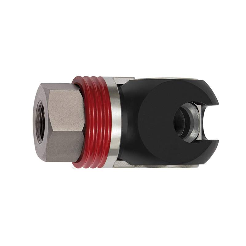 RIEGLER Schwenk-Sicherheitskupplung NW 11, ISO 6150 C, Stahl, NPT 3/8 IG