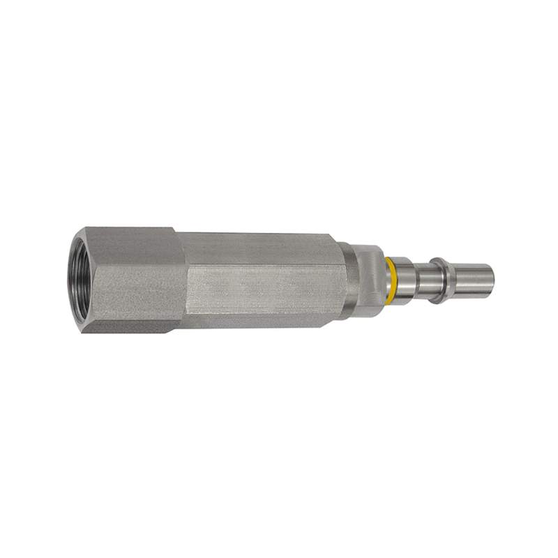 RIEGLER Unverwechselbarer Nippel NW 6, ISO 6150 C, RSV, G 1/4 IG, rot