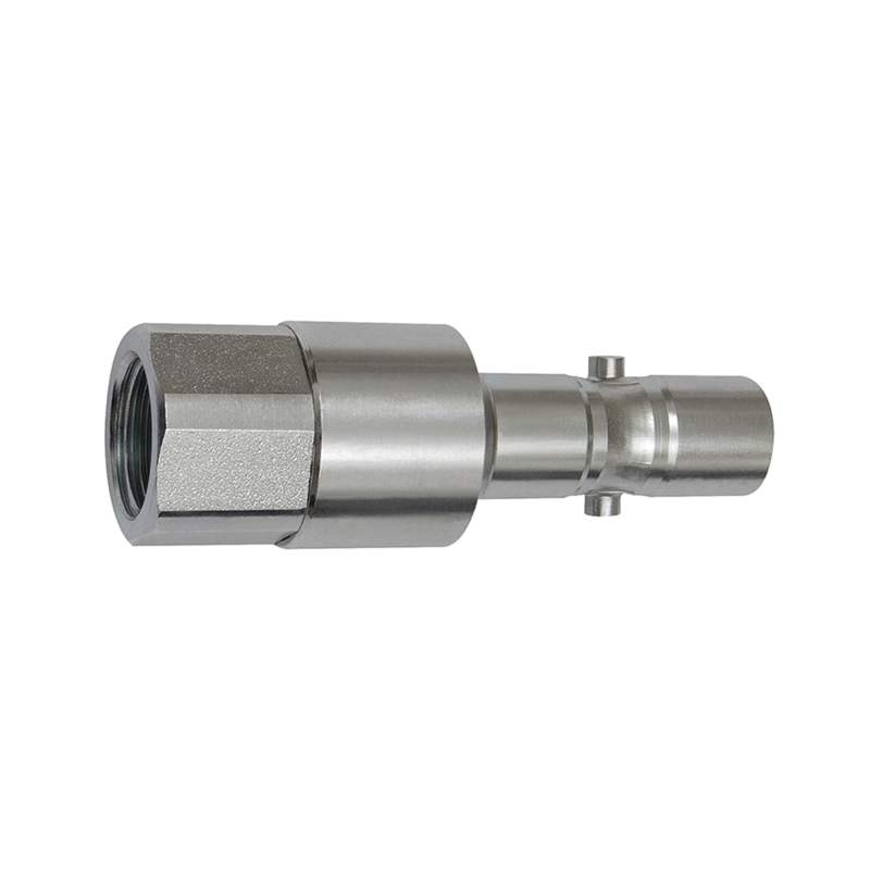RIEGLER Nippel mit RSV für Kupplungen NW 11, 2-stufig, Stahl, G 1/2 IG