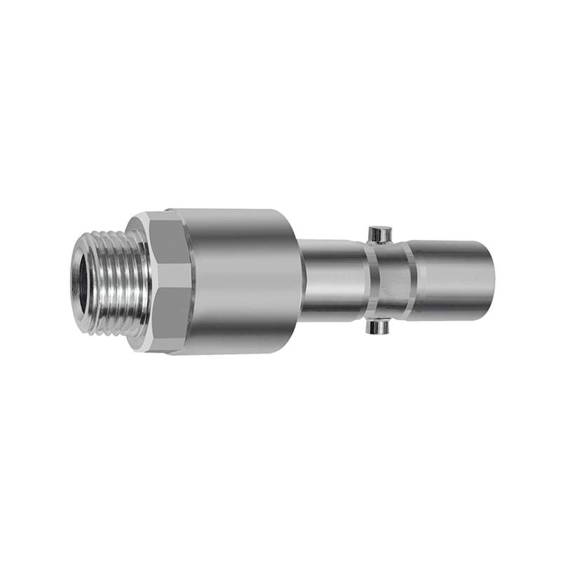 RIEGLER Nippel mit RSV für Kupplungen NW 11, 2-stufig, Stahl, G 1/2 AG