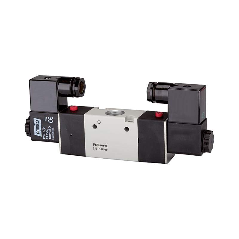 RIEGLER 3/2-Wegeventil elektropneumatisch, »3V«, bistabil, G 1/4, 24 V DC