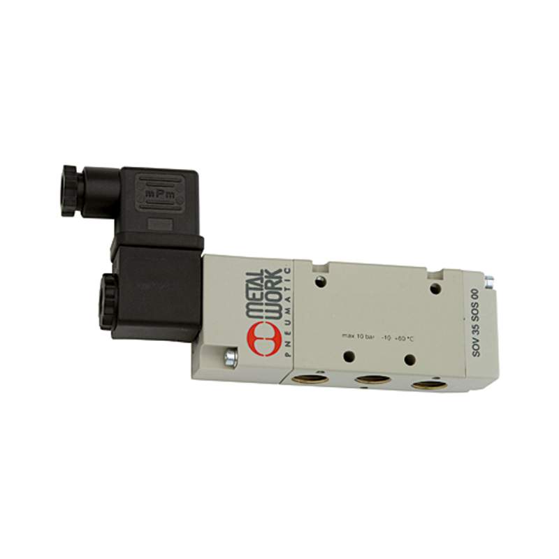 METAL WORK 5/2-Wegeventil, elektropneumat., monostabil, G 3/8, 24 V DC