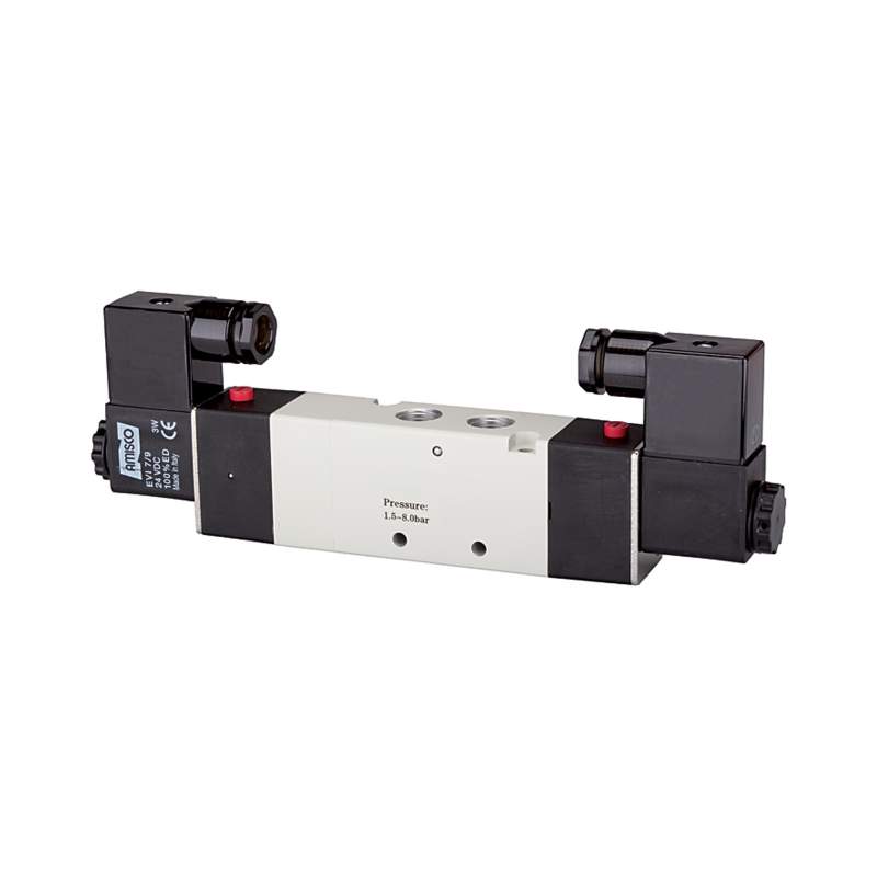 RIEGLER 5/3-Wegeven elektrpn. »4V« Mitte geschl. G 1/4, 24VDC, 950l/min