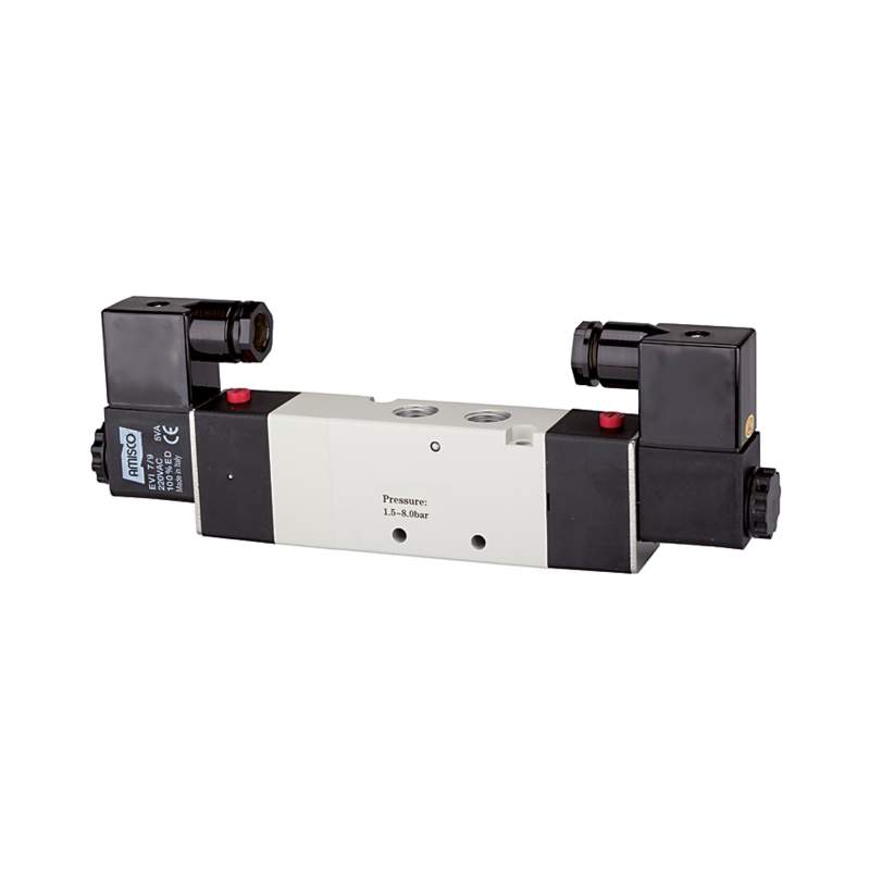 RIEGLER 5/3-Wegeventil elektropneum. Mitte geschl., G 1/2, 230 V, 50 Hz