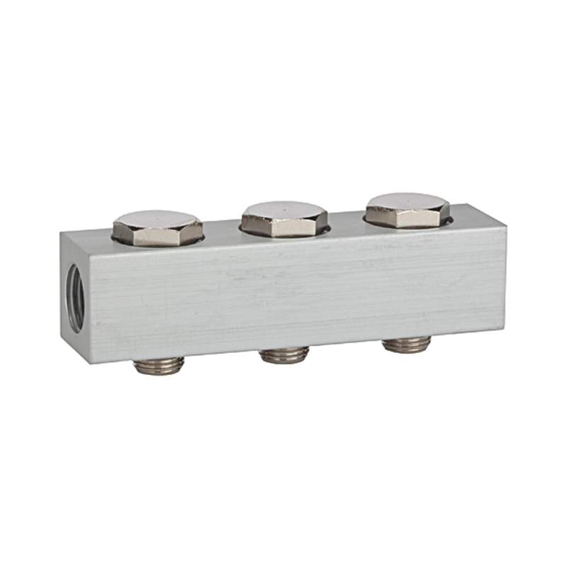 METAL WORK Versorgungsleiste für Wegeventile, mit 3 Ventilpositionen, G 1/8